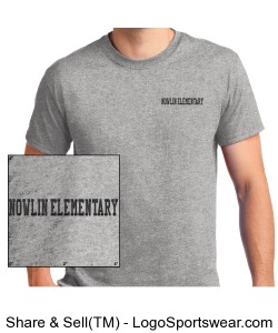 Unisex Adult Nowlin Elementary Embroidered T-Shirt Design Zoom
